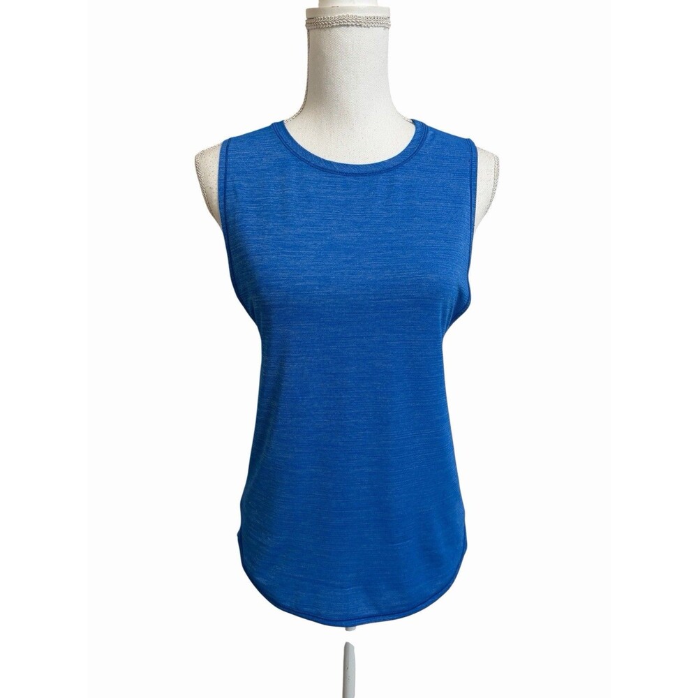 Lululemon Women's 8 In A Cinch Tank Top Heathered Pipe Dream Blue